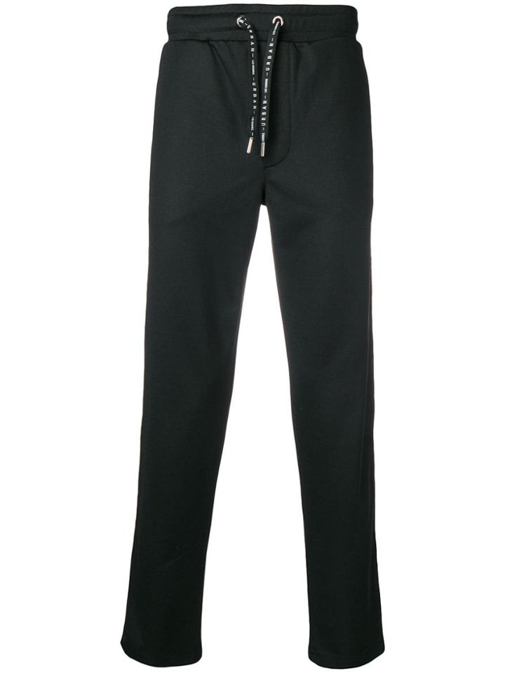 Les Hommes Urban Logo Band Track Pants - Black
