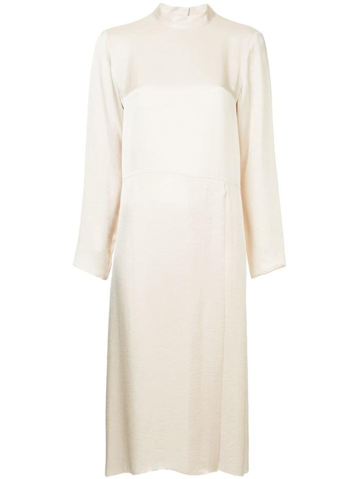 H Beauty & Youth Long Sleeve Midi Dress - Neutrals