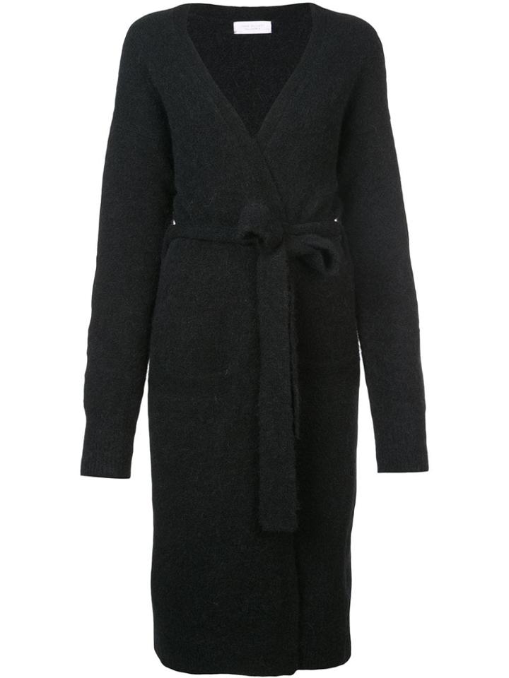 John Elliott Long Belted Cardigan - Black