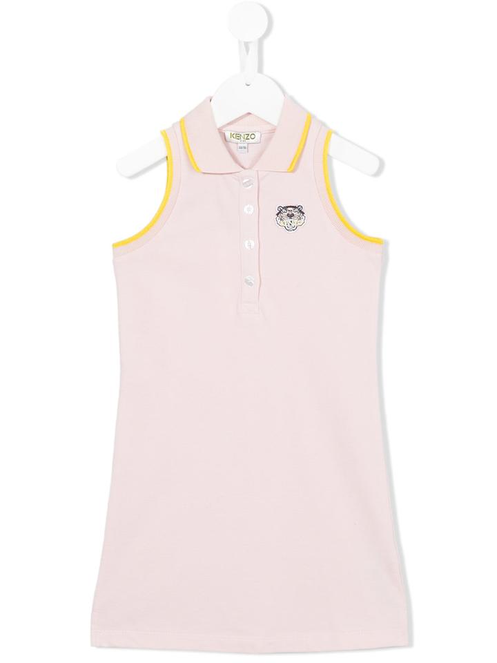 Kenzo Kids Sleeveless Polo Dress, Girl's, Size: 12 Yrs, Pink/purple