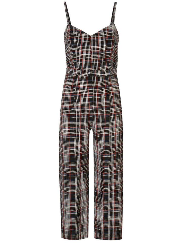 Être Cécile Grid Elise Jumpsuit - Black