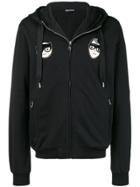 Dolce & Gabbana Hooded Patch Jacket - Black