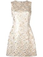 Dolce & Gabbana A-line Brocade Dress, Women's, Size: 40, Grey, Acrylic/lurex/acetate/spandex/elastane