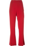Ermanno Scervino Tailored Trousers, Women's, Size: 42, Red, Spandex/elastane/acetate/viscose