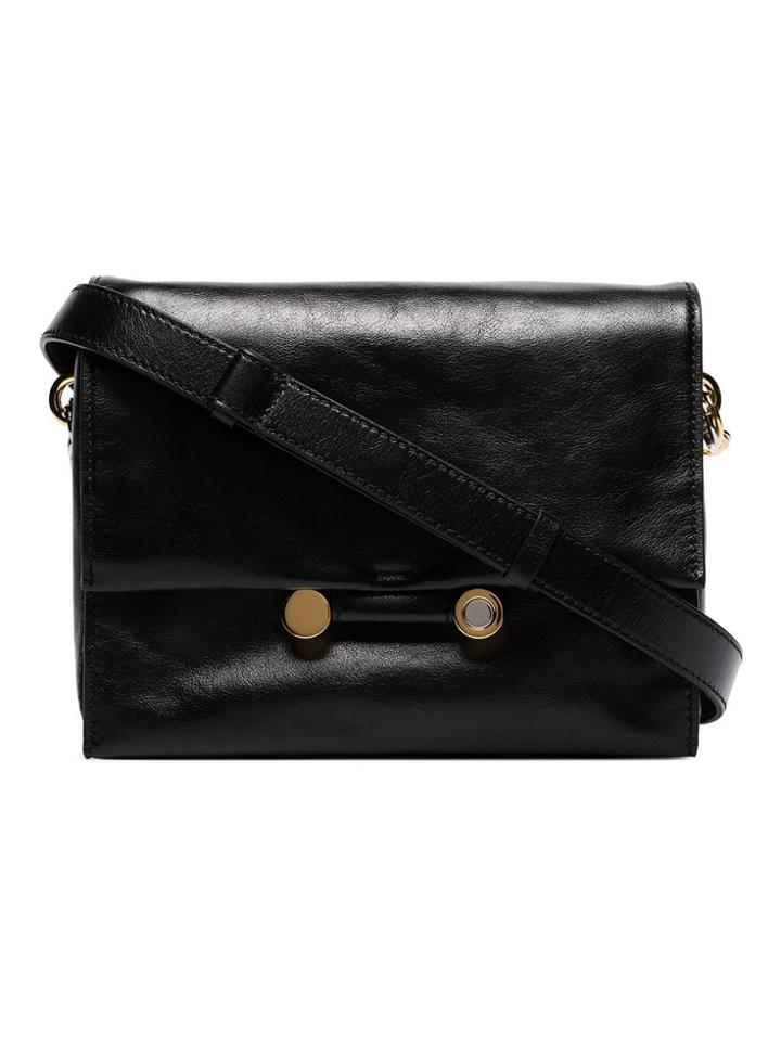 Marni Black Small Chain Strap Leather Shoulder Bag