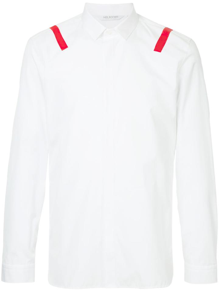 Neil Barrett Stripe Accent Shirt - White