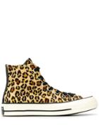 Converse Leopard Print Hi-top Sneakers - Yellow