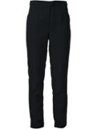 Maison Margiela High-waisted Slim Fit Trousers, Women's, Size: 40, Black, Polyamide/viscose/spandex/elastane