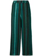 Ermanno Gallamini Striped Wide-leg Trousers - Blue