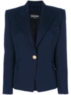 Balmain Single Button Blazer - Blue