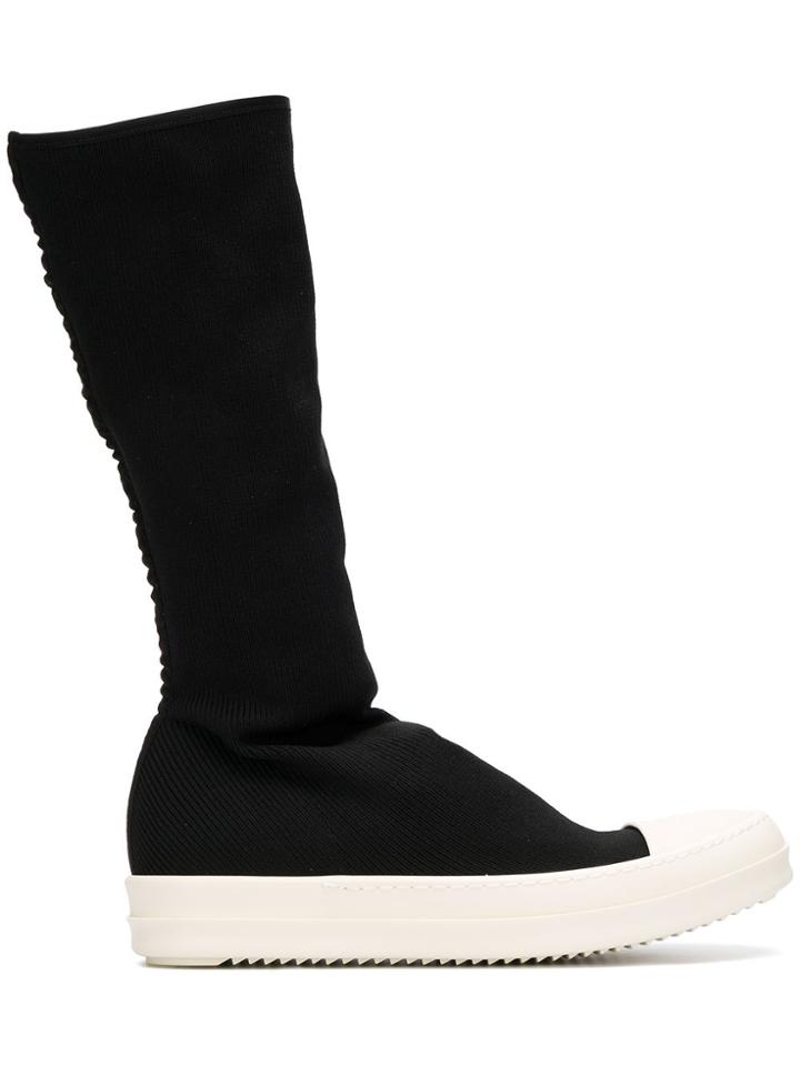 Rick Owens Drkshdw Tall Sneaker Boots - Black