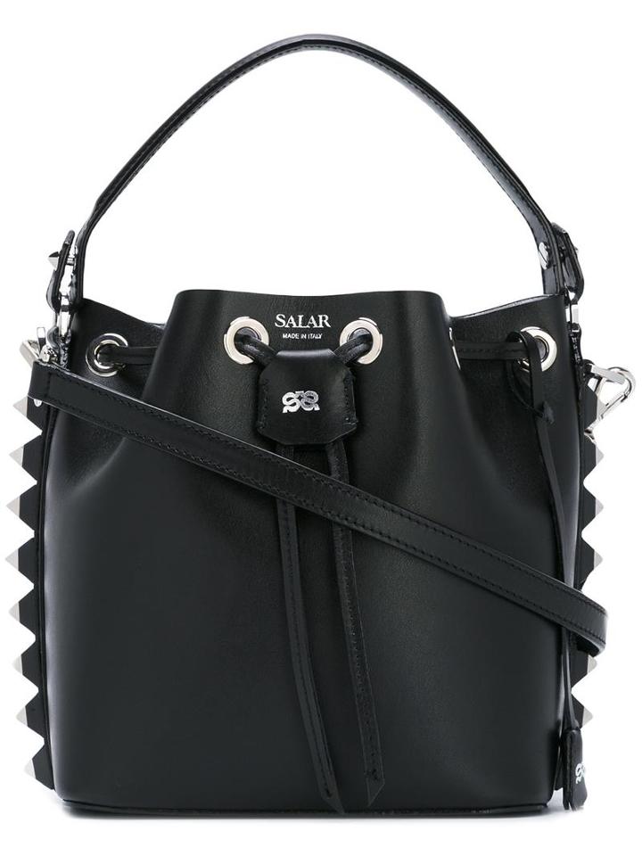 Salar Studded Bucket Tote, Women's, Black
