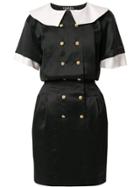 Chanel Vintage Big Collar One-piece Dress - Black