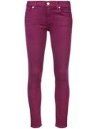 7 For All Mankind Skinny Ankle Jeans - Pink & Purple