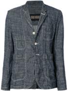 Uma Wang Woven Button Up Jacket - Blue