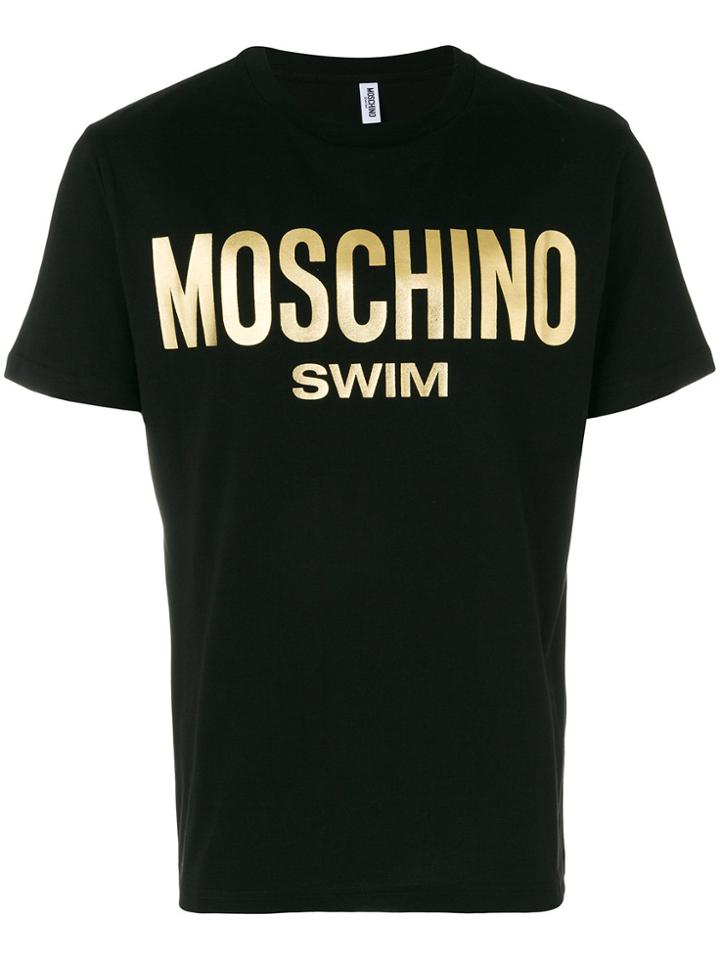 Moschino Metallic Logo T-shirt - Black