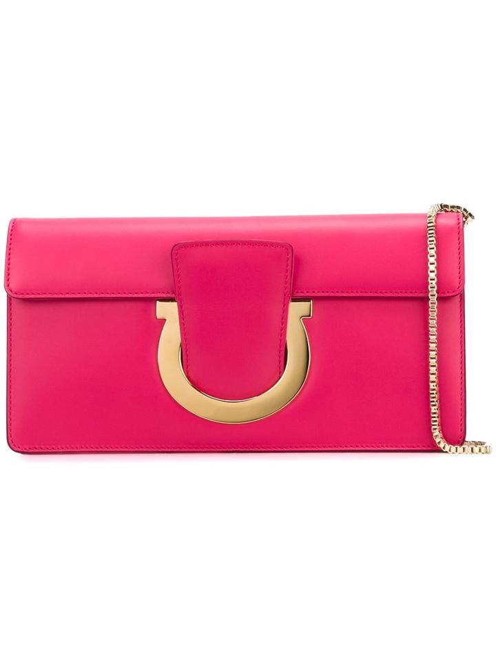 Salvatore Ferragamo 'sabine' Shoulder Bag, Women's, Pink/purple
