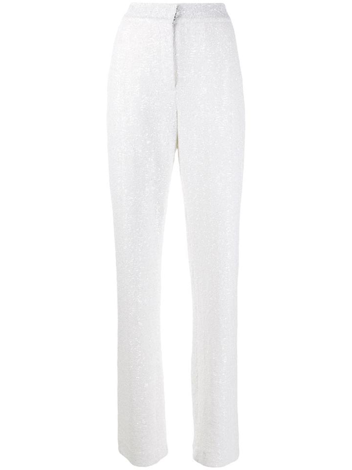Gianluca Capannolo Diane Sequin Trousers - White
