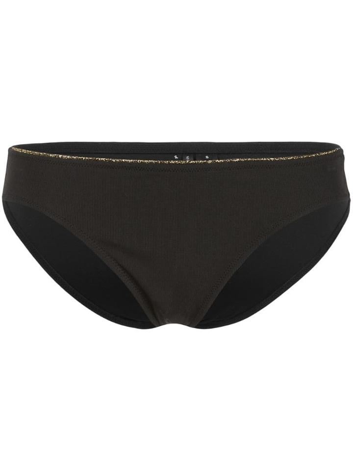 Morgan Lane Daisy Bikini Bottom - Black