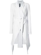 Gareth Pugh Asymmetric Front Coat - Grey