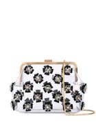 Zac Zac Posen Flower Appliqué Clutch - White