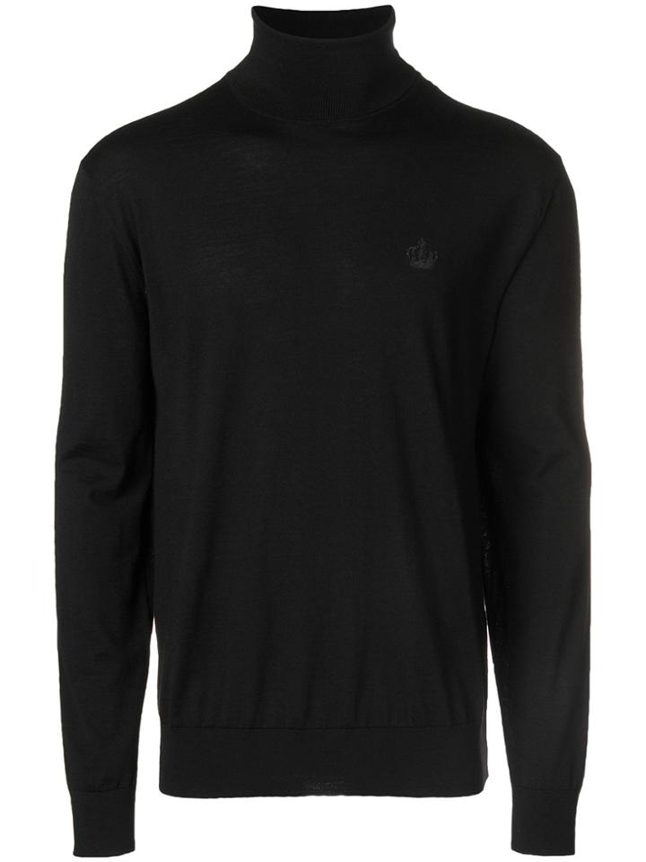 Dolce & Gabbana Roll Neck Sweater - Black