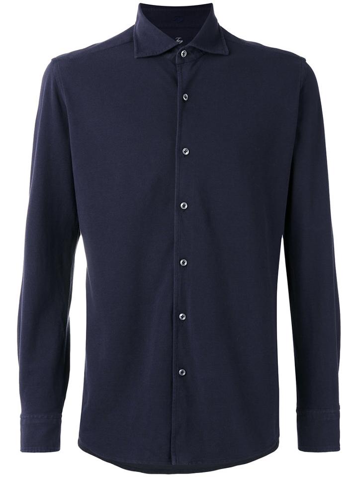 Fay - Classic Shirt - Men - Cotton - L, Blue, Cotton
