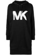 Michael Michael Kors Hooded Logo Dress - Black