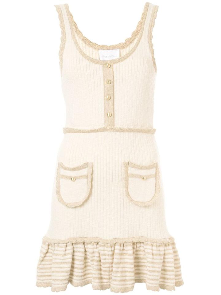 Alice Mccall Heaven Help Knitted Mini Dress - White