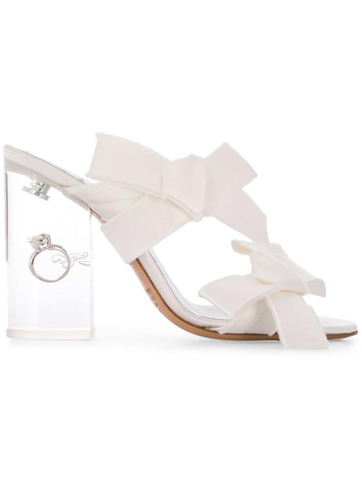 Maison Margiela Ring-detail Sandals - White