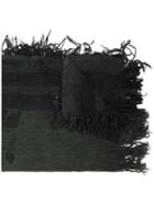 Rundholz Black Label Distressed Fringed Hem Scarf