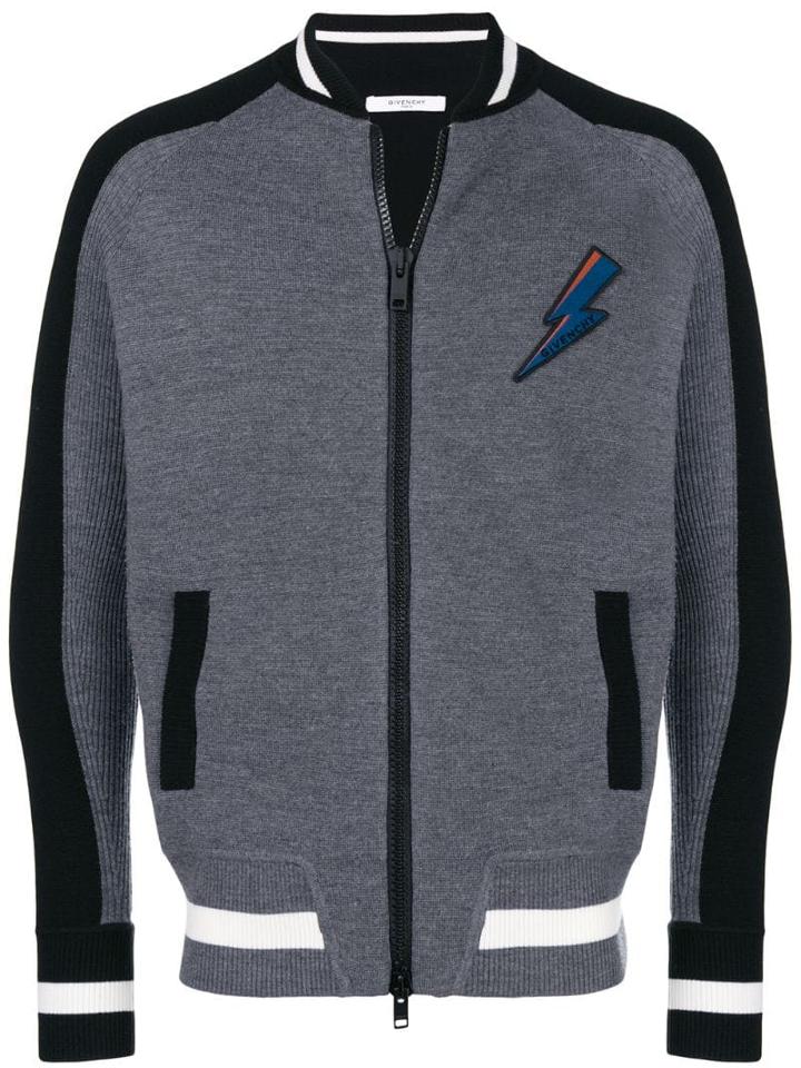 Givenchy Contrast Arm Stripe Jacket - Grey