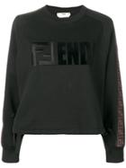 Fendi Logo Tape Sweatshirt - Black