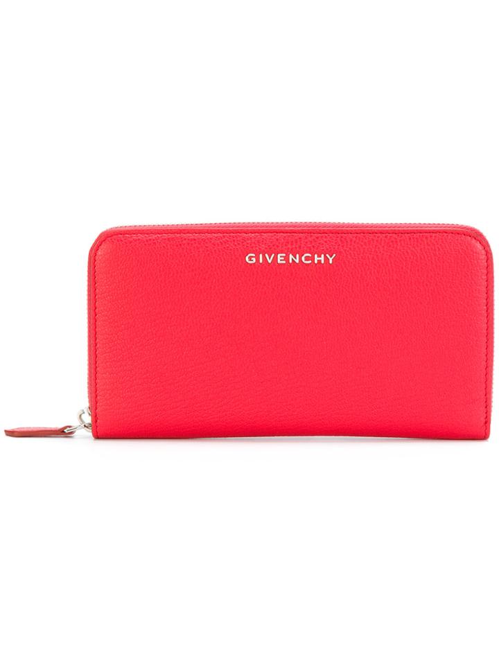 Givenchy Pandora Zip Around Wallet - Red