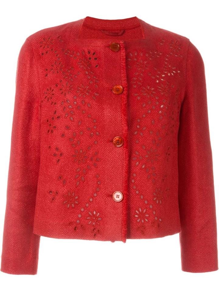 Ermanno Scervino Flower Embroidery Jacket