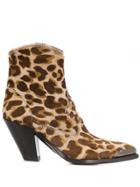 Golden Goose Leopard-print Boots - Brown
