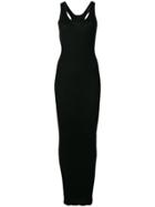 Circus Hotel Long Fitted Dress - Black