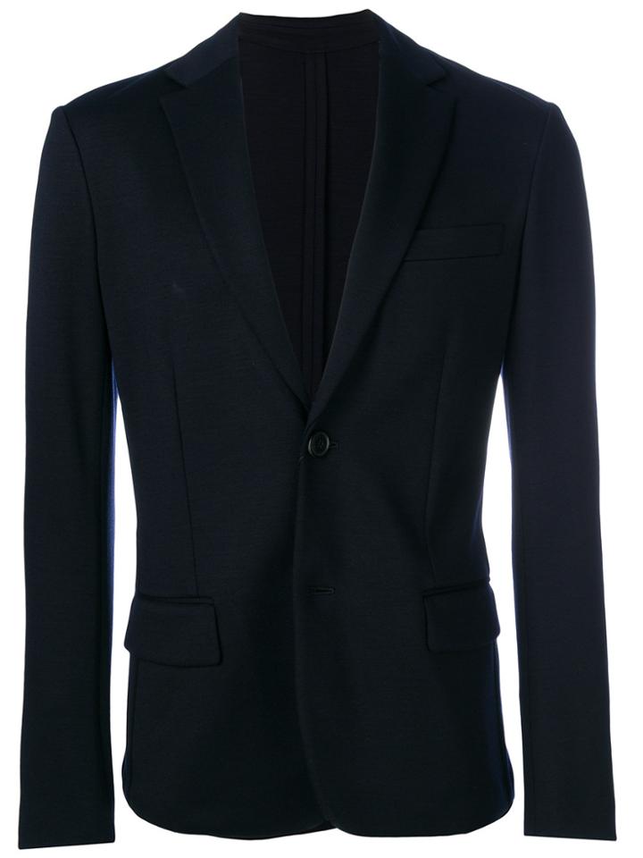 Emporio Armani Single Breasted Blazer - Blue