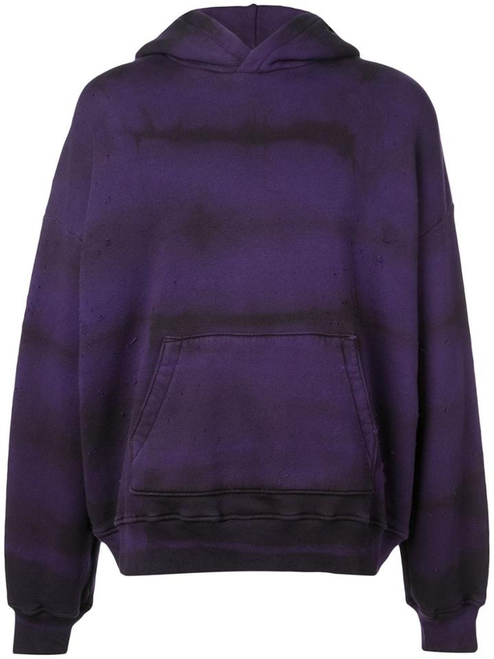 Amiri Spray Painted Hoodie - Purple