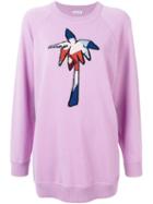 Tomas Maier Palm Tree Embroidered Sweater - Pink