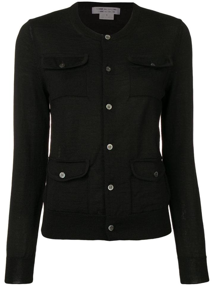 Comme Des Garçons Comme Des Garçons Button-up Cardigan - Black