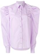 Wide-shoulder Shirt - Women - Cotton - S, Pink/purple, Cotton, Marques'almeida