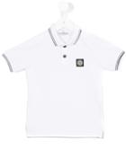 Stone Island Junior - Classic Polo Shirt - Kids - Cotton/spandex/elastane - 3 Yrs, White