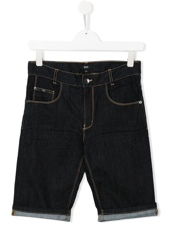 Boss Kids Denim Shorts, Boy's, Size: 14 Yrs, Blue