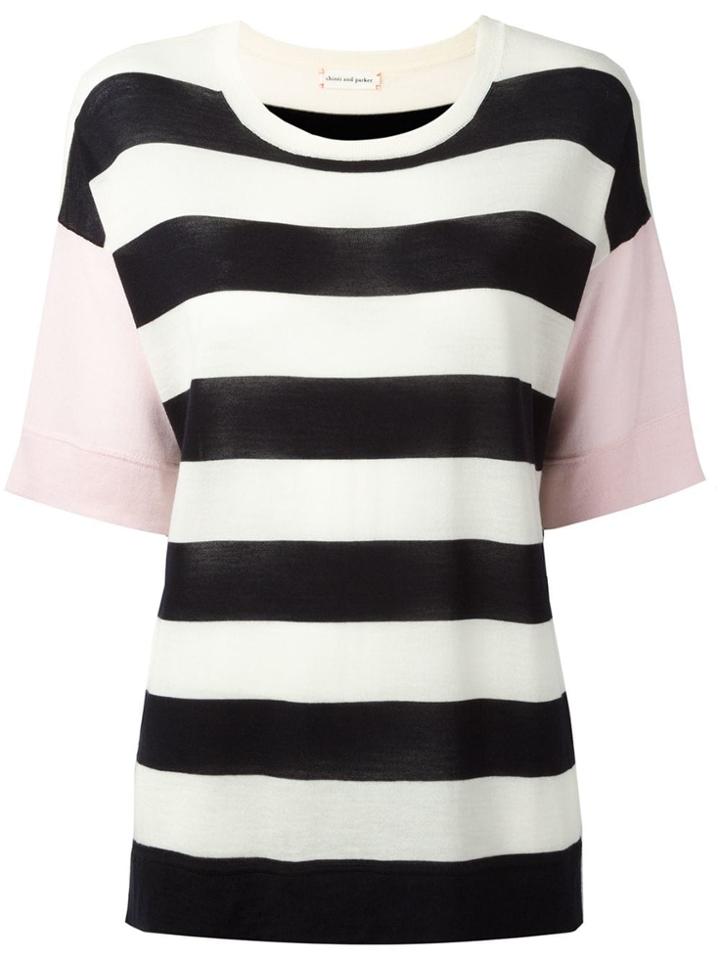 Chinti & Parker Striped Knit T-shirt - Black