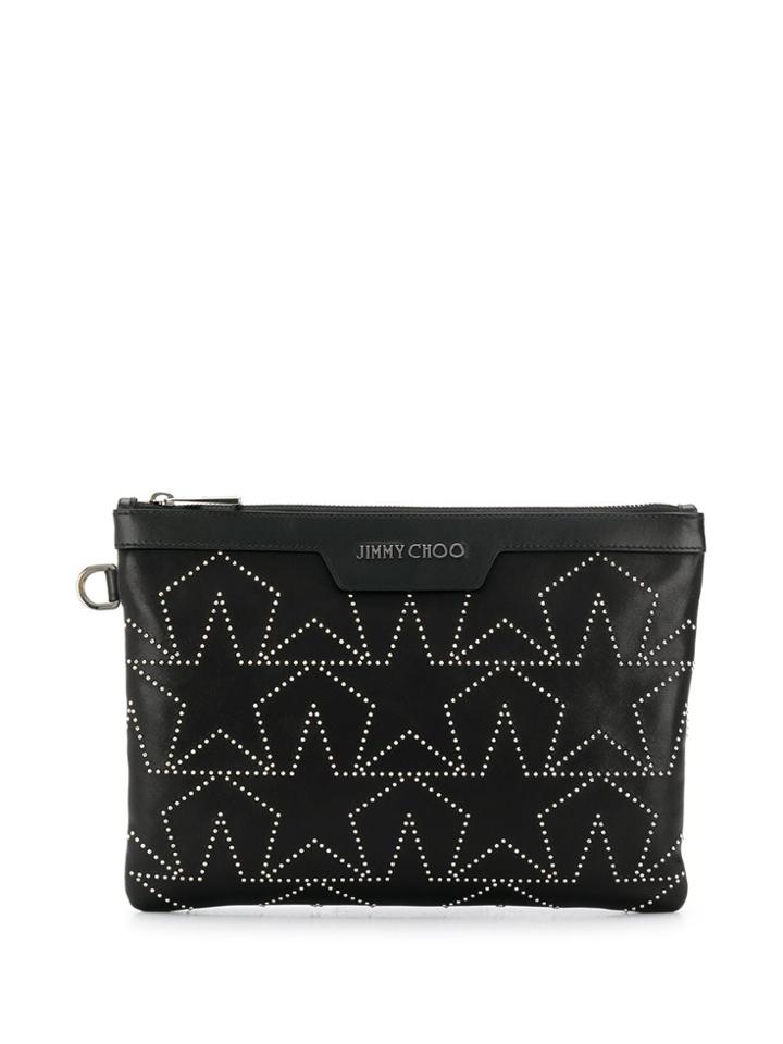 Jimmy Choo Star Studded Clutch Bag - Black