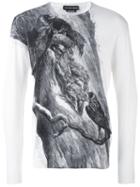 Alexander Mcqueen - Illustrated Blackbird Sweater - Men - Silk/wool - M, White, Silk/wool