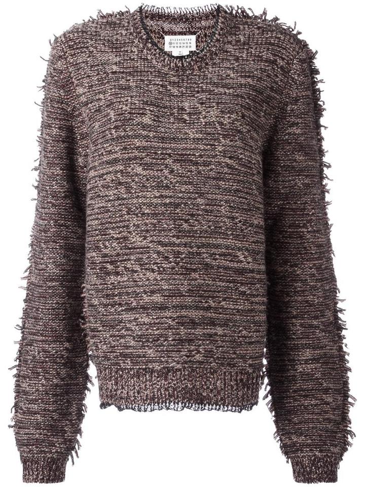 Maison Margiela - Fringed Jumper - Women - Cotton/polyamide/viscose/wool - M, White, Cotton/polyamide/viscose/wool