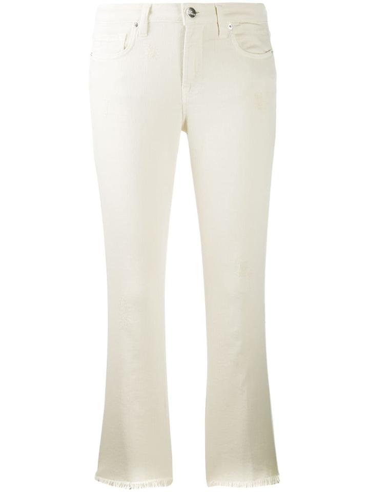 Two Denim Galia Skinny Cropped Jeans - Neutrals