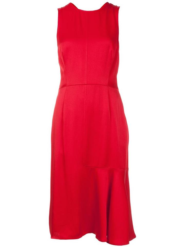 Grey Jason Wu Cross Back Dress, Women's, Size: 10, Red, Viscose